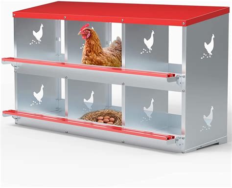 metal nesting box decor|round hole poultry nesting boxes.